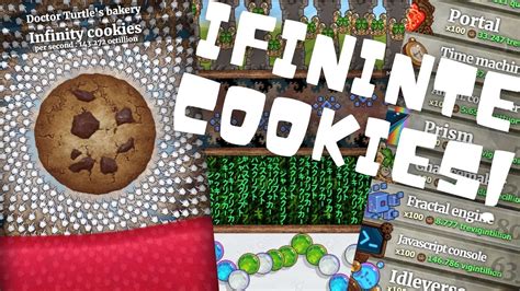 How to get inf cookies on cookie clicker - Unleash the Cookie Clicker Magic: Achieving Infinite Cookies. Cookie Clicker, the beloved browser game where you click a colossal cookie to conjure cookies, has captured the hearts of gamers since its inception in 2013. The ultimate goal? Amassing an unending supply of cookies. While achieving infinite cookies might seem like a pipe dream, fret ...